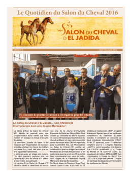 Le Quotidien du Salon du Cheval 2016