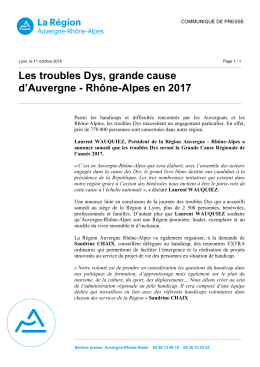 CP 10 11 journee dys - Auvergne - Rhône