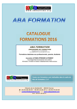 catalogue abaformation annee 2016