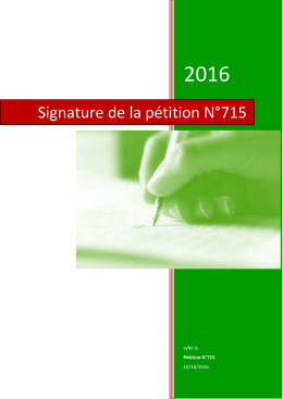 Aide pour signer la pétition online