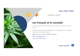 Télécharger l`enquête "Les Français et le cannabis"