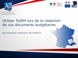 Utilisation de Totem - format : PDF - 0,64 Mb