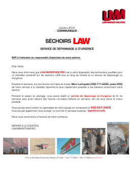 sechoirs-law-dryers - LMM / Law-Marot