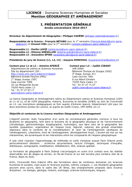 Brochure détaillée - Université Paris Diderot