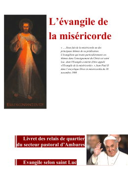 L`évangile de la miséricorde - Église catholique en Gironde