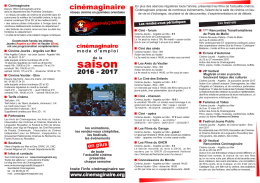 agenda des évènements Cinémaginaire 2016