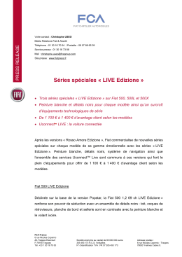 Fiat CP n°22 - Séries spéciales LIVE Edizione