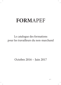 Catalogue Formapef 2016