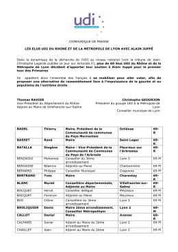 Liste_des élus UDI de la Métropole de Lyon et du Rhône qui