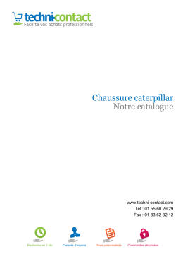Chaussure caterpillar Notre catalogue - Techni