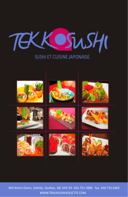 sushi et cuisine japonaise