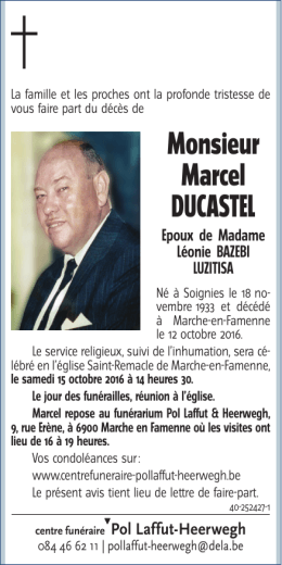 Monsieur Marcel DUCASTEL