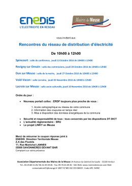 Invitation - Maires de Meuse
