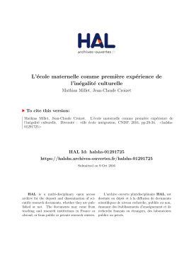 Millet-Croizet-Diversité-201... - HAL