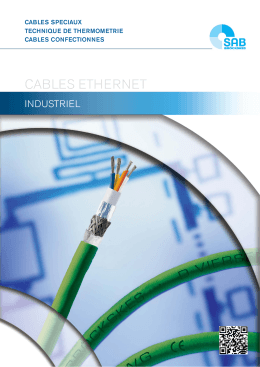 Câbles Ethernet Industriel CAT5, CAT6 et CAT7