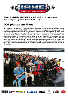 400 pilotes au Mans