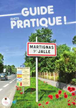 Guide pratique 2016 - Mairie de Martignas-sur