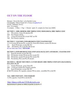 out on the floor - Country Dancers Association