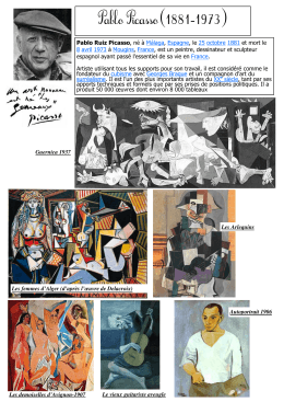 Picasso histoire de l`art
