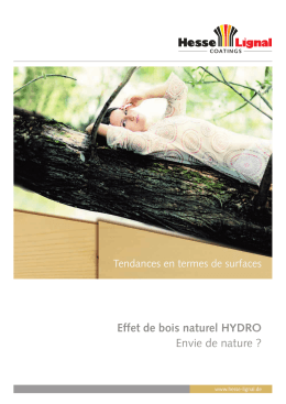 Brochure Effet de bois naturel Hydro