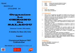 Organise CHRONO SALAGOU - FSGT-34