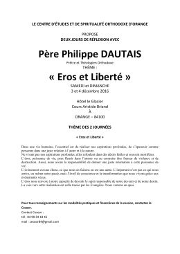 Père Philippe DAUTAIS - Eglise Orthodoxe d`Avignon