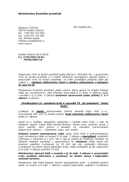 &bdquo;Prodloužen&iacute; LV, sjezdov&eacute; trati a rozvodů TZ &bdquo;Za potokem&ldquo;, Doln&iacute; Dvůr&ldquo;