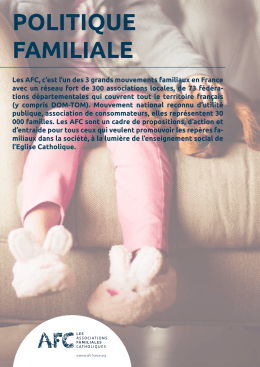 politique familiale - Les Associations Familiales Catholiques