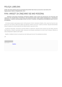 policja lubelska ryki: areszt za znęcanie się nad rodziną