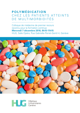 polym&eacute;dication chez les patients atteints de multimorbidit&eacute;s