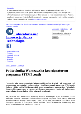 Politechnika Warszawska koordynatorem