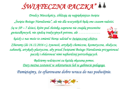 &bdquo;ŚWIĄTECZNA PACZKA&rdquo;