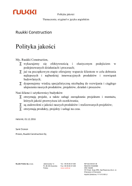 Polityka jakości