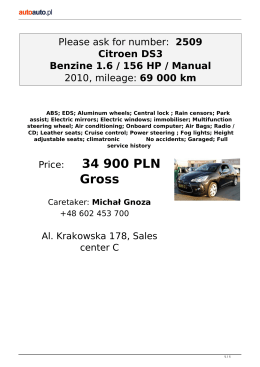 Please ask for number: 2509 Citroen DS3 Benzine 1.6