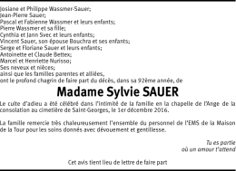 Madame Sylvie SAUER