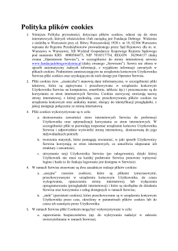 Polityka plik&oacute;w cookies - Fundacja Dobrego Widzenia