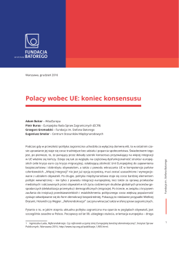 Polacy wobec UE: koniec konsensusu