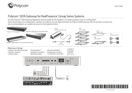 Polycom ISDN Gateway for Realpresence Group