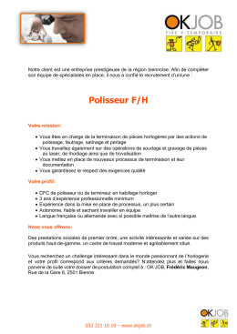 Polisseur F/H