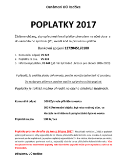 poplatky 2017