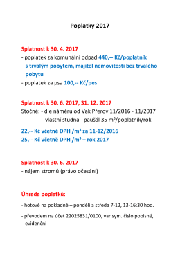 Poplatky 2017