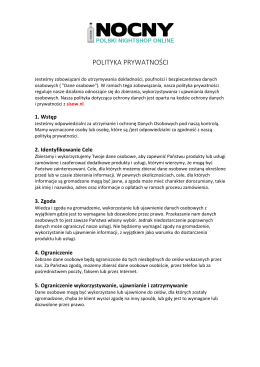 POLITYKA PRYWATNOSCI