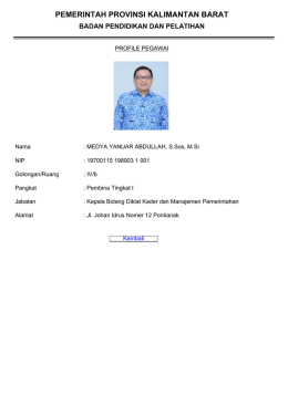MEDYA YANUAR ABDULLAH, S.Sos, M.Si