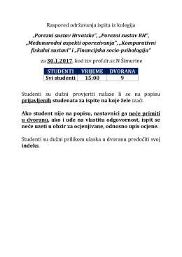 Porezni sustav Hrvatske