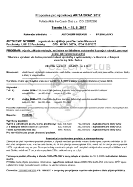 Přihl&aacute;&scaron;ka a propozice v pdf. ke stažen&iacute; zde
