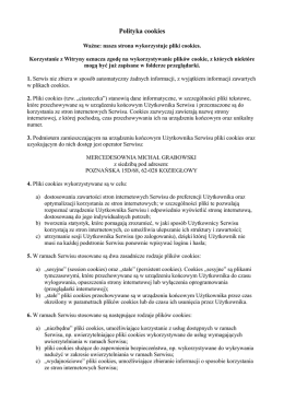 Polityka cookies