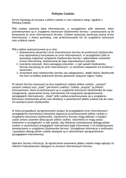 Polityka Cookies