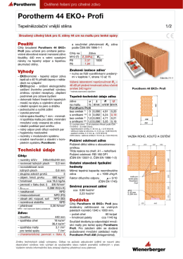 Porotherm 44 EKO+ Profi