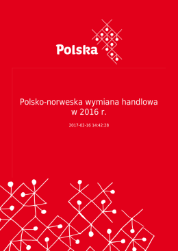 Polsko-norweska wymiana handlowa w 2016 r.