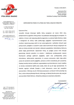 PoLsl<lE RADlo - Helsińska Fundacja Praw Człowieka